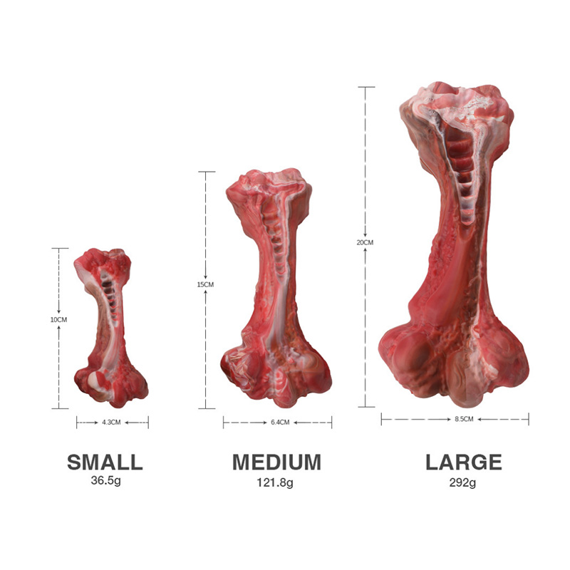 Jouet à mâcher pour chien en forme d'os