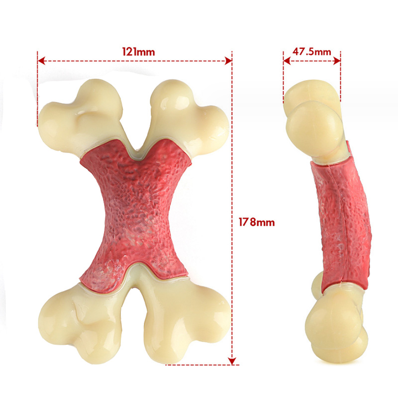Jouet pour chien en forme de X pour mâcheurs agressifs
