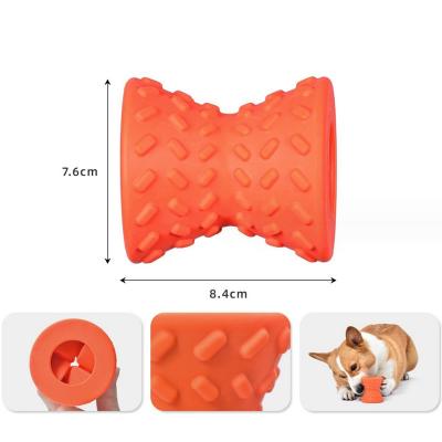 dumbbell treat dispensing dog toys