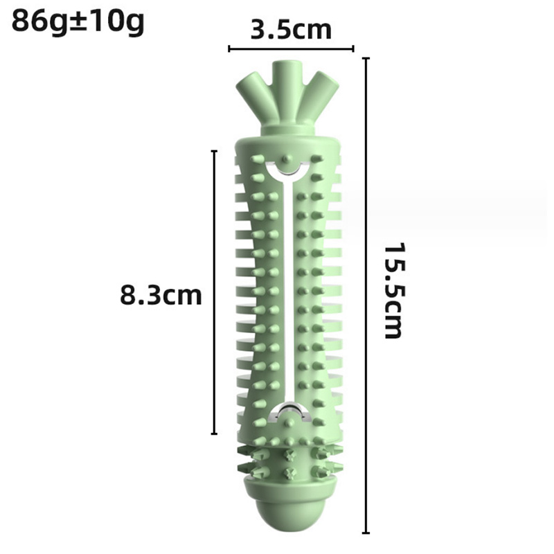 Jouet à mâcher pour chien en forme de carotte TPR