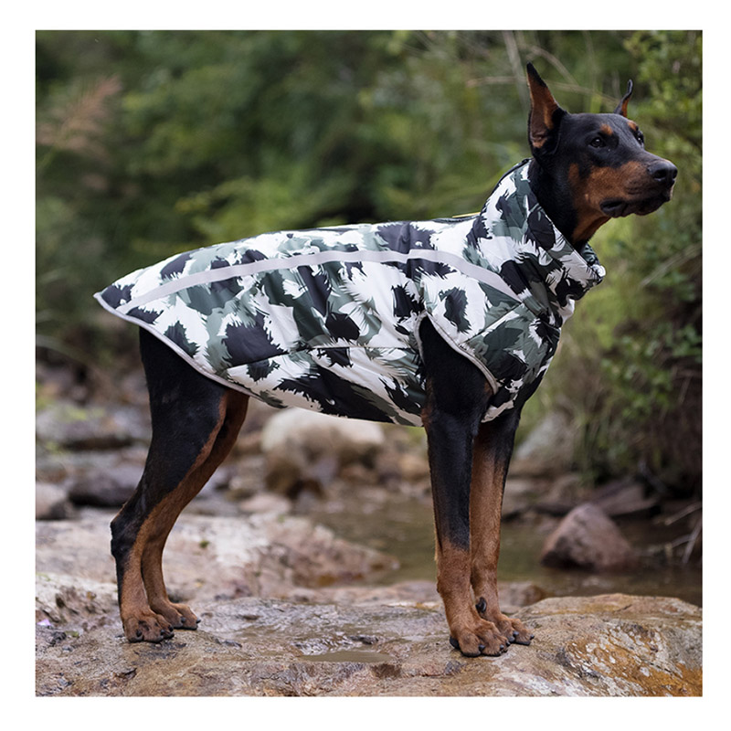 Veste chaude réfléchissante imperméable pour chien