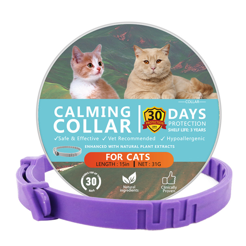 Collier apaisant à ingrédients naturels pour chats
    