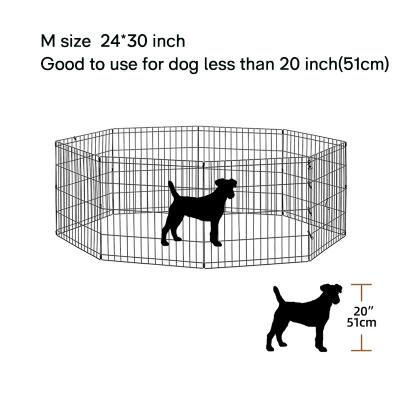 foldable portable pet metal play fence pen