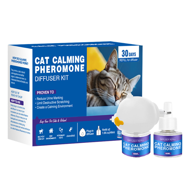 Kit de diffuseur de phéromones pour chats de marque privée
    