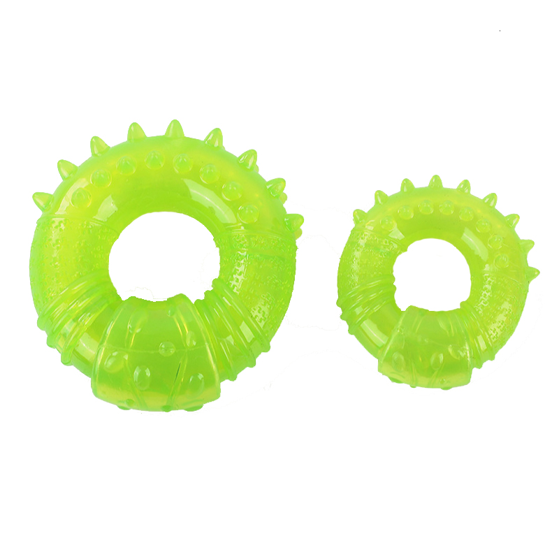 jouet de beignet de chien TPR avec distributeur